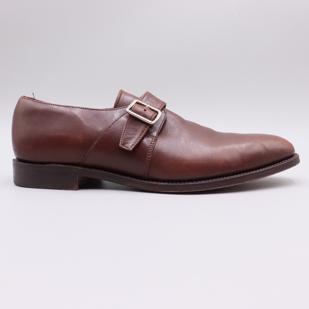 Loake 1880 Islington Mens Size 9 US Brown Leather Monk Strap Casual Dress Shoes